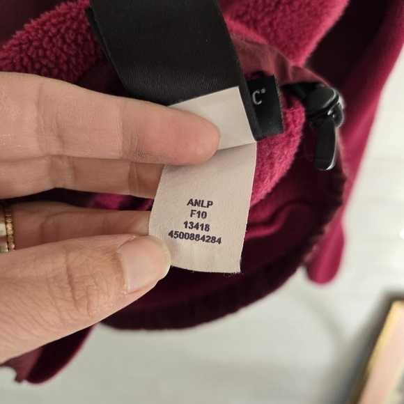 The North Face Denali PolarTec Fleece Zip-Up Jacket Magenta Pink Burgundy Small - Picture 5 of 7